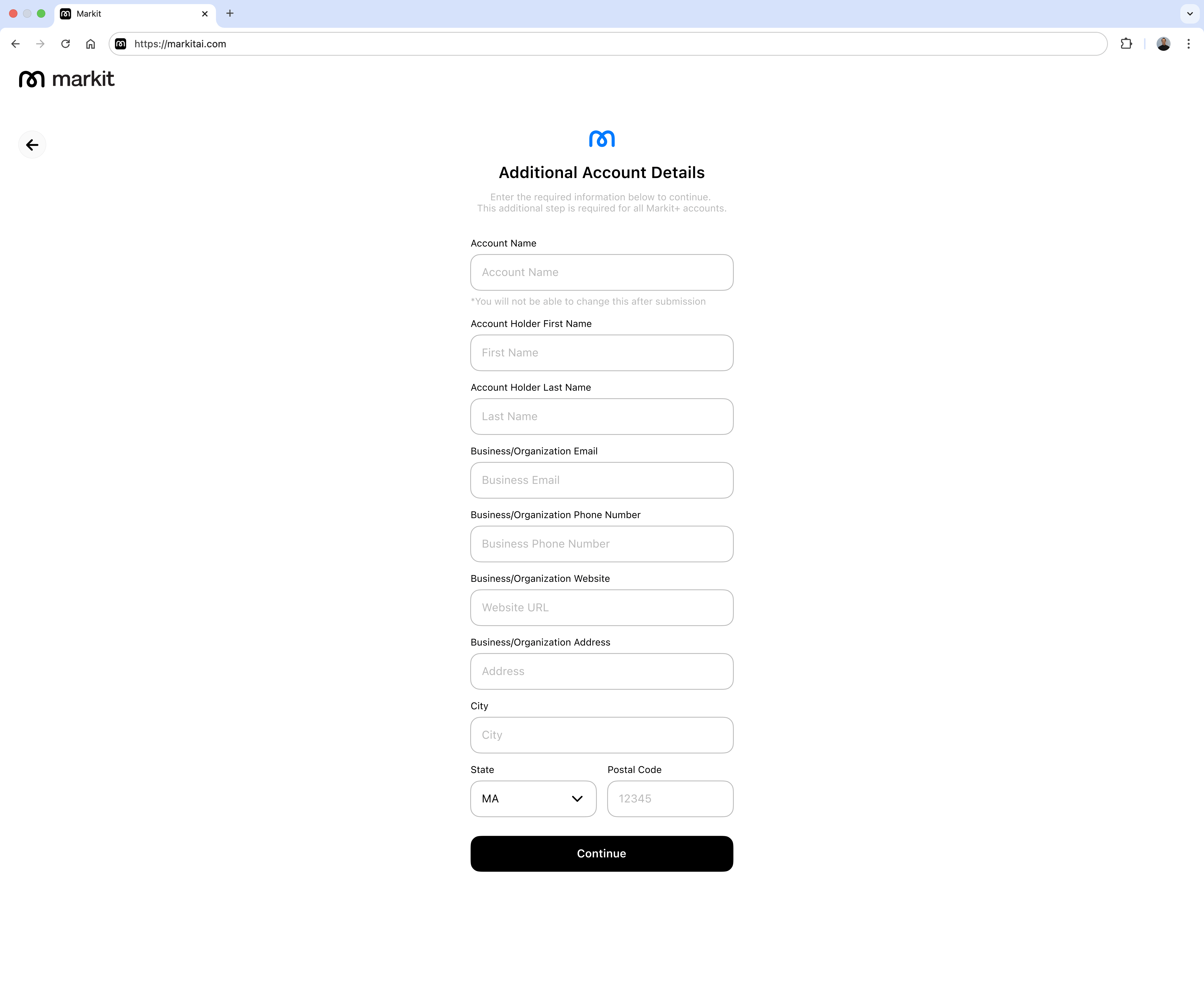 Additional Account Details