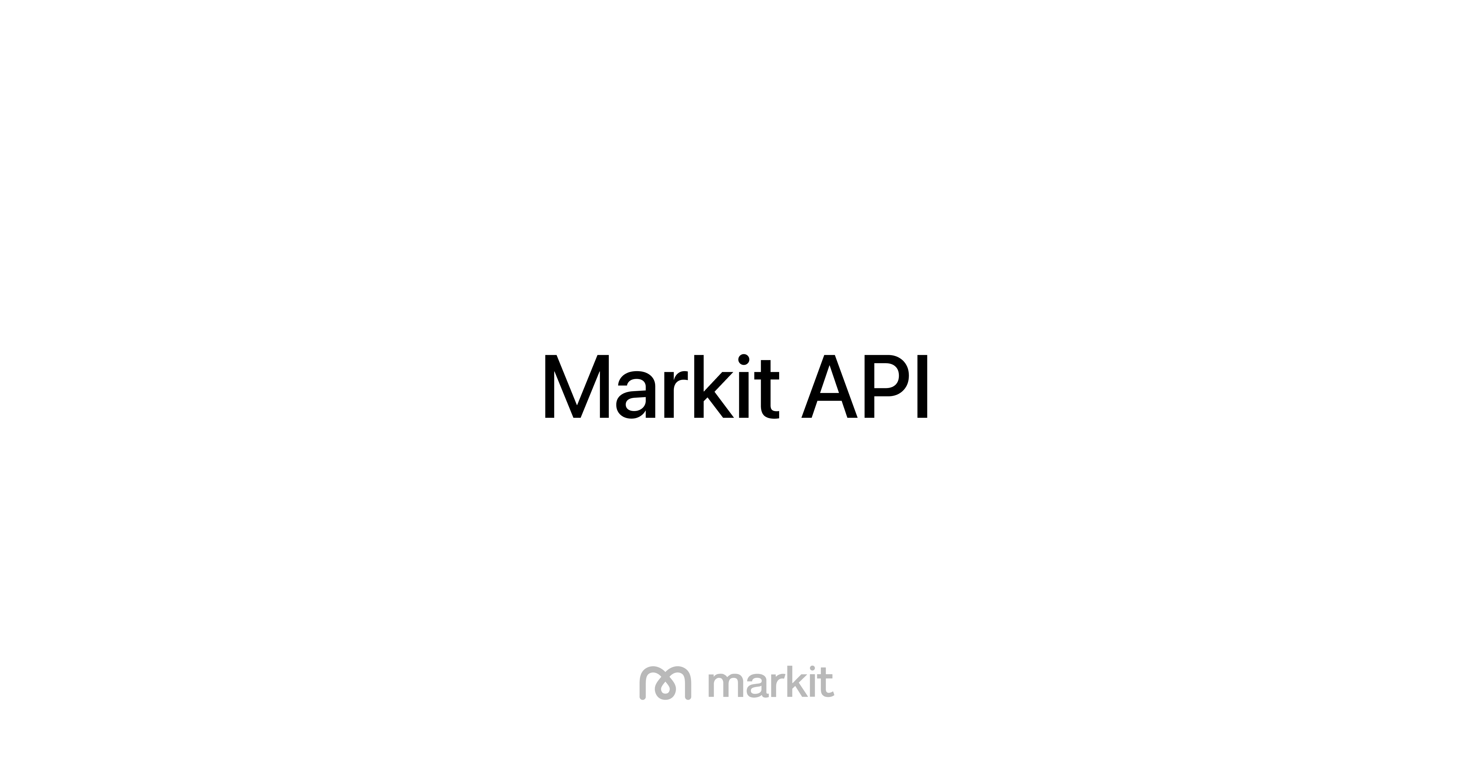 Markit API Graphic